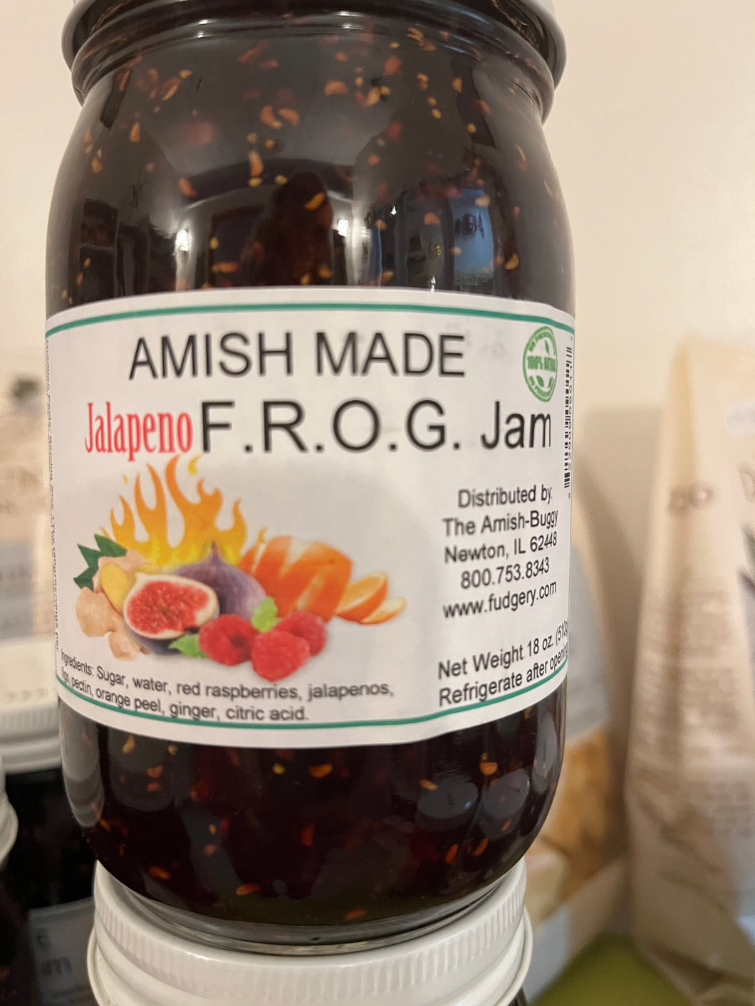 Amish Made Jalapeno F.R.O.G. Jam